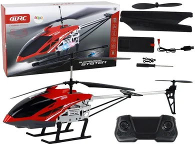 Lean Toys, helikopter zdalnie sterowany, czerwony, 70 cm