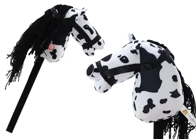 Lean Toys, Hobby Horse, konik na kiju, długowłosy, biały