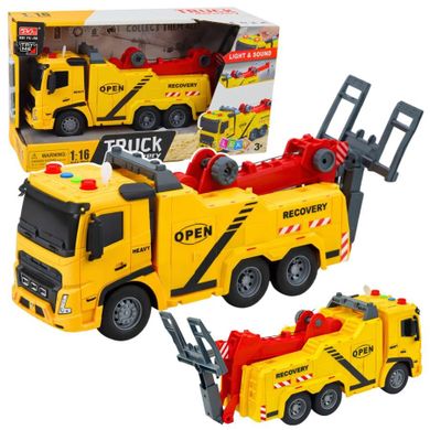 Lean Toys, holownik, pomoc drogowa, pojazd interaktywny, 1:16