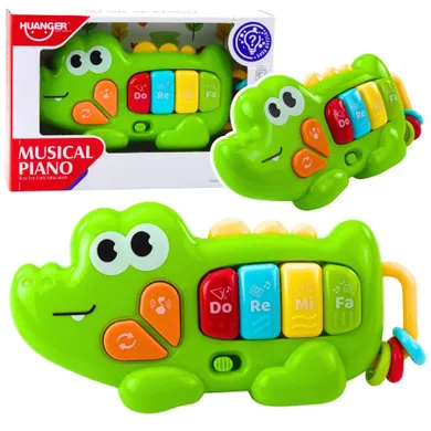 Lean Toys, interaktywne pianinko, krokodyl