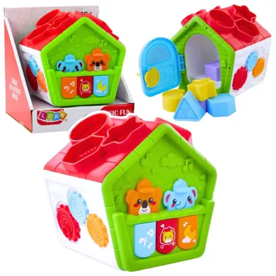 Lean Toys, interaktywny domek edukacyjny, sorter