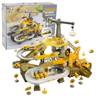 Lean Toys, interaktywny plac budowy z pojazdami i akcesoriami