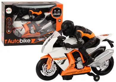 Lean Toys, interkatywny motocykl z figurką motocyklisty