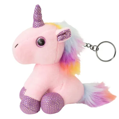 Lean Toys, jednorożec, brelok-maskotka, różowy, 12 cm