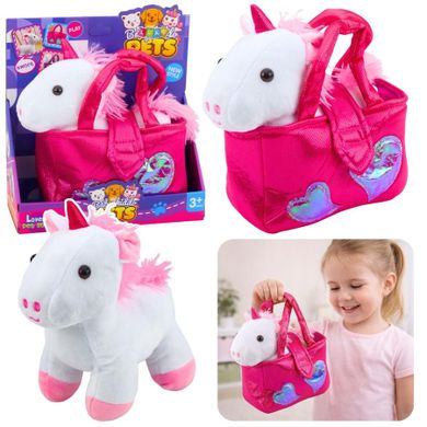 Lean Toys, jednorożec, maskotka w torebce, 25 cm