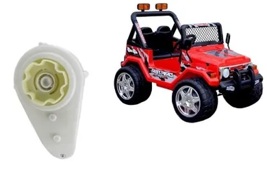 Lean Toys, Jeep Raptor S618, silnik 12V + przekładnia do pojazdu na akumulator