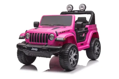 Lean Toys, Jeep Wrangler Rubicon DK-JWR555, pojazd na akumulator, różowy