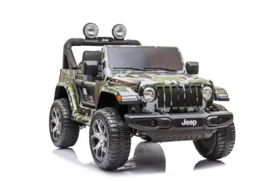 Lean Toys, Jeep Wrangler Rubicon, pojazd na akumulator, moro