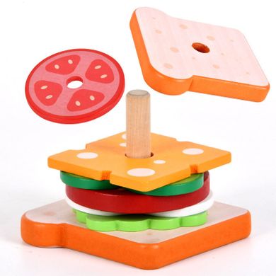 Lean Toys, kanapka, zabawka edukacyjna, drewniana, 8 elementów
