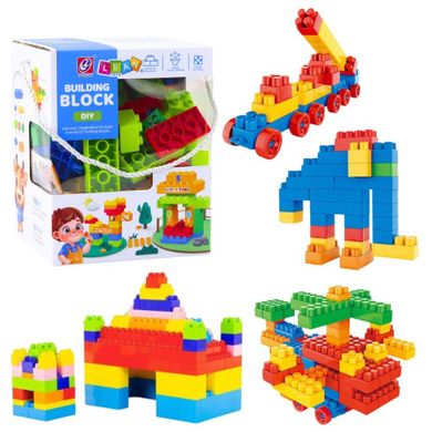 Lean Toys, klocki konstrukcyjne, kolorowe, 100 elementów