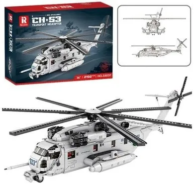 Lean Toys, klocki konstrukcyjne, śmigłowiec, 2192 elementy