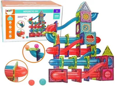 Lean Toys, klocki magnetyczne 3D, 145 elementów