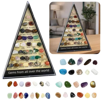 Lean Toys, kolekcja kamieni naturalnych, zestaw naukowy, 36 szt.