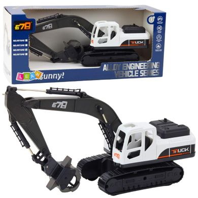 Lean Toys, koparka z chwytakiem i ruchomą łyżką