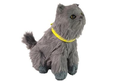 Lean Toys, kotek, maskotka interaktywna, 19 cm