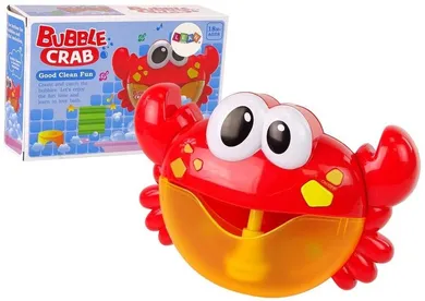 Lean Toys, krab, generator baniek mydlanych, zabawka do kąpieli