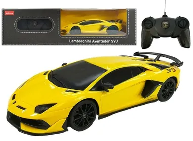 Lean Toys, Lamborghini Aventador rastar, pojazd zdalnie sterowany, żółty, 1:24