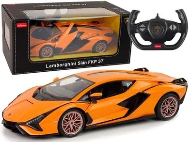 Lean Toys, Lamborghini Sian, pojazd zdalnie sterowany, pomarańczowy, 1:14