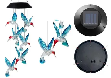 Lean Toys, lampka solarna, kolibry