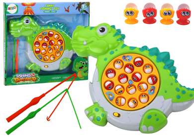 Lean Toys, Łowienie rybek, gra zręcznościowa, dinozaur