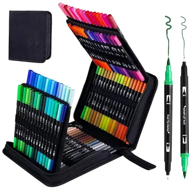 Lean Toys, markery dwustronne wodoodporne, 120 szt.