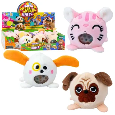 Lean Toys, maskotka sensoryczna, gniotek, pies kot, 6 cm, 1 szt.