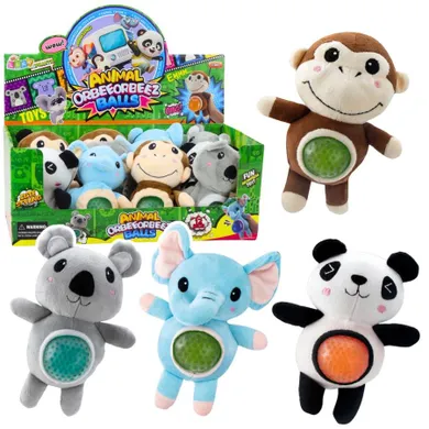 Lean Toys, maskotka z brzuszkiem z kulkami, do ściskania, 1 szt.