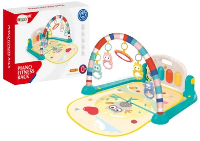 Lean Toys, mata edukacyjna z pianinkiem, sowa