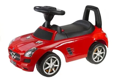 Lean Toys, Mercedes-Benz, jeździk, czerwony