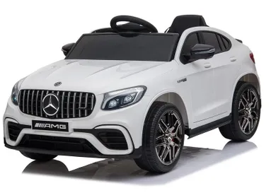 Lean Toys, Mercedes GLC 63S QLS-5688, pojazd na akumulator, biały