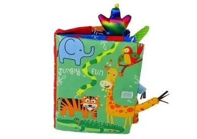 Lean Toys, miękka książeczka, zwierzęta z dżungli