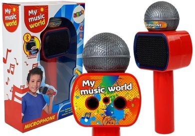 Lean Toys, mikrofon dziecięcy, bezprzewodowy, karaoke, głośnik