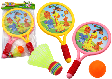 Lean Toys, mini badminton, zwierzęta