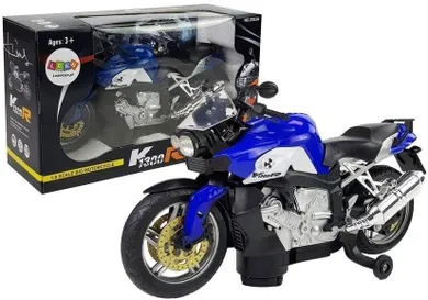 Lean Toys, motocykl na baterie, niebieski