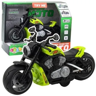 Lean Toys, motocykl na baterie, zielony
