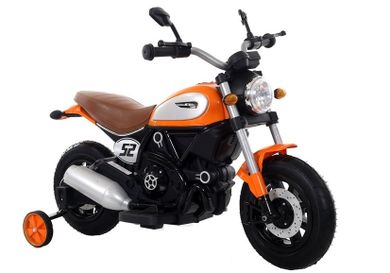 Lean Toys, Motor, pojazd na akumulator, pomarańczowy