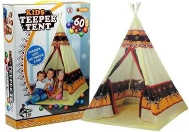 Lean Toys, namiot tipi, 60 piłek, 155 cm