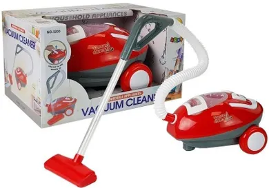 Lean Toys, odkurzacz, czerwono-biały