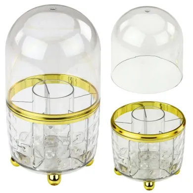 Lean Toys, organizer na pędzle i kosmetyki obrotowy, 360