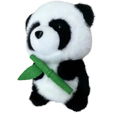 Lean Toys, Panda z bambusem, maskotka, 18 cm