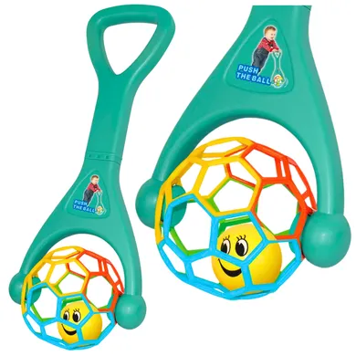 Lean Toys, pchacz z elastyczną piłką grzechotką