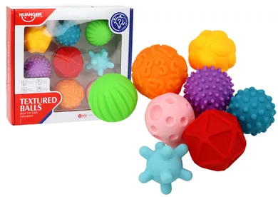 Lean Toys, piłeczki sensoryczne, 8 szt.