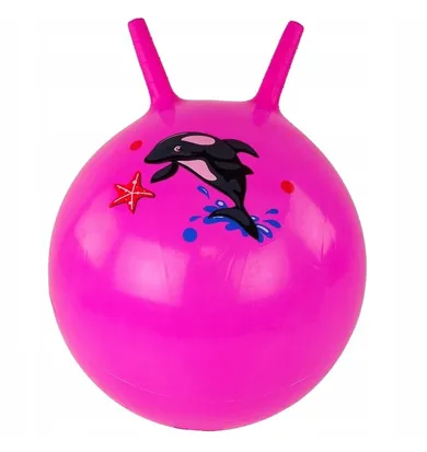 Lean Toys, piłka do skakania, różowa, 45 cm