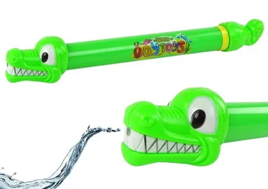 Lean Toys, pistolet na wodę, krokodyl, zielony, 45 cm
