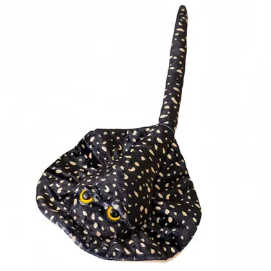 Lean Toys, Płaszczka, maskotka, czarna, 50 cm