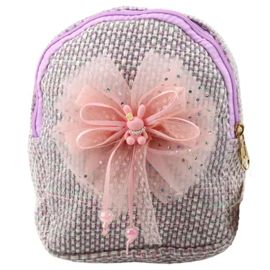 Lean Toys, plecak, pleciony, fioletowy, 21 cm