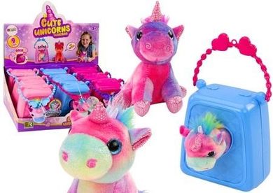 Lean Toys, pluszowy jednorożec w torebce, 1 szt.