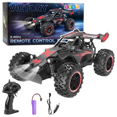 Lean Toys, pojazd terenowy, zdalnie sterowany, 20 km/h, czerwony, 1:18