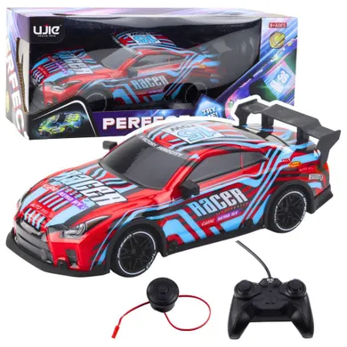 Lean Toys, pojazd wyścigowy ze świecącą karoserią, zdalnie sterowany