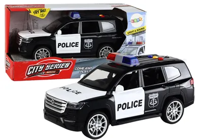 Lean Toys, Policja, pojazd, światło i dźwięk, 1:14